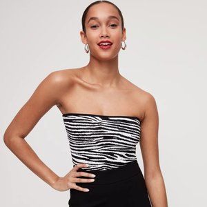 Aritzia Babaton Essamba Zebra Tube Top
